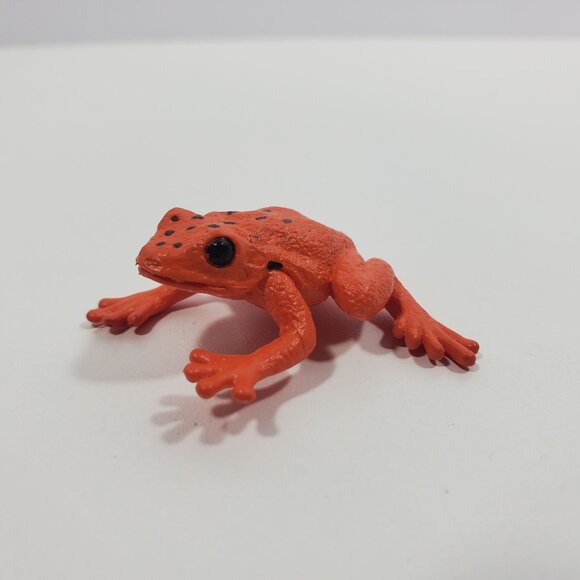 Safari Ltd Frogs And Lily Pad Mini Figures Lot 9 pc Colorful Plastic - Picture 6 of 16